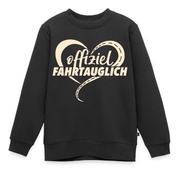 Führerschein Bestanden - Kinder Premium Organic Sweatshirt - Schwarz - Vorne - AI Model Kid Female (0cm)