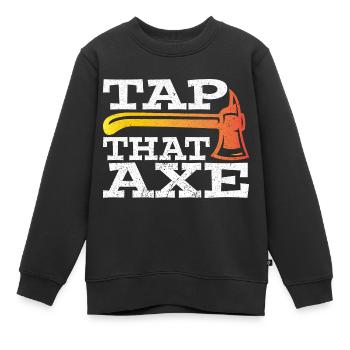 Axt Werfen Axt Werfer Axt Geschenk - Kinder Premium Organic Sweatshirt - Schwarz - Vorne - AI Model Kid Female (0cm)