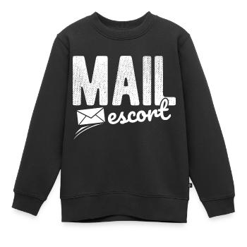 Briefträger Und Paket-Zusteller Für Postboten - Kinder Premium Organic Sweatshirt - Schwarz - Vorne - AI Model Kid Female (0cm)