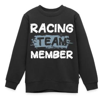 Racing Team - Kinder Premium Organic Sweatshirt - Schwarz - Vorne - AI Model Kid Female (0cm)
