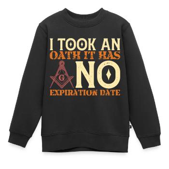 Freimaurer Winkel & Zirkel FREEMASON Prince Hall - Kinder Premium Organic Sweatshirt - Schwarz - Vorne - AI Model Kid Female (0cm)