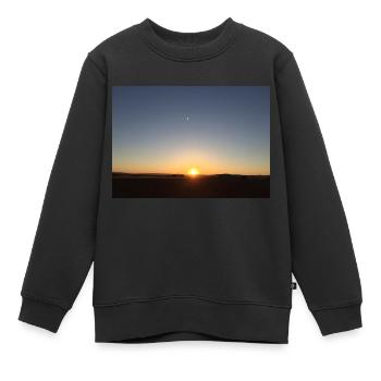 Lever du soleil - Sweat Premium enfant bio - noir - Devant - AI Model Kid Female (0cm)