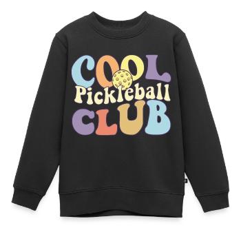 Cool Pickleball Club Dink Squad Pickleball Player - Kids Premium Organic Sweatshirt - black - Front - AI Model Kid Female (0cm)