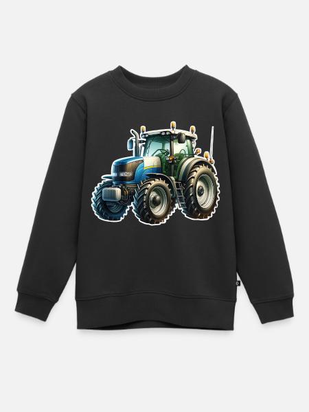 Traktor - Kinder Premium Organic Sweatshirt - Schwarz