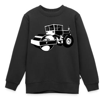 Rouleau compresseur - Sweat Premium enfant bio - noir - Devant - AI Model Kid Female (0cm)