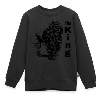 Gorilla - Sweat Premium enfant bio - noir - Devant - AI Model Kid Female (0cm)