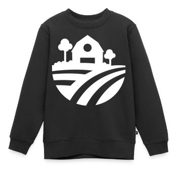 Farm Ernte icon - Kinder Premium Organic Sweatshirt - Schwarz - Vorne - AI Model Kid Female (0cm)