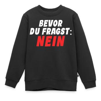 Klarer Durchblick - Kinder Premium Organic Sweatshirt - Schwarz - Vorne - AI Model Kid Female (0cm)