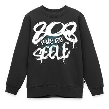 808 Synthesizer Analog Drum Machine - Kinder Premium Organic Sweatshirt - Schwarz - Vorne - AI Model Kid Female (0cm)