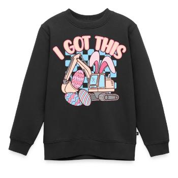 Ostern - Kinder Premium Organic Sweatshirt - Schwarz - Vorne - AI Model Kid Female (0cm)