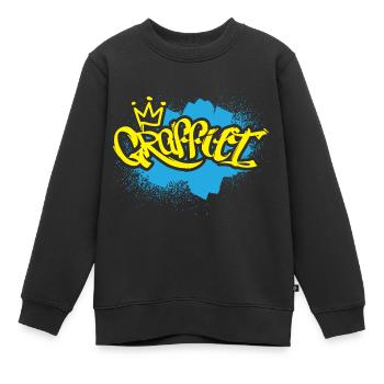Grafitti Kind Sprayer - Kinder Premium Organic Sweatshirt - Schwarz - Vorne - AI Model Kid Female (0cm)