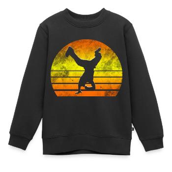Breakdancing Breakdance Tanzen - Kinder Premium Organic Sweatshirt - Schwarz - Vorne - AI Model Kid Female (0cm)