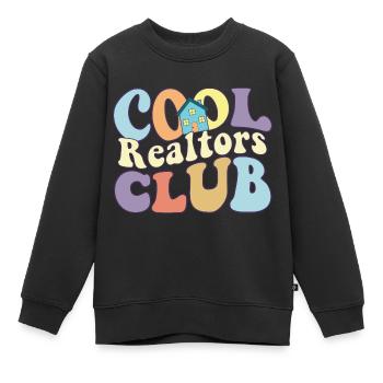 Cool Realtors Club Real Estate Life Home Broker - Kinder Premium Organic Sweatshirt - Schwarz - Vorne - AI Model Kid Female (0cm)