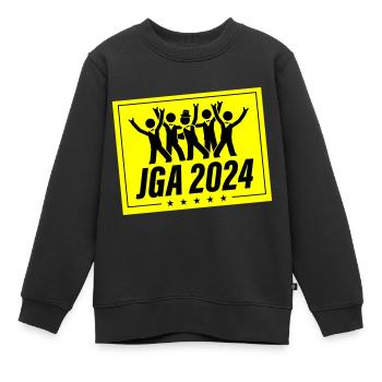 Junggesellen Abschied 2024 - Kinder Premium Organic Sweatshirt - Schwarz - Vorne - AI Model Kid Female (0cm)