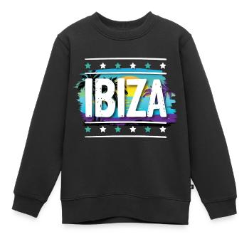 Ibiza - Sweat Premium enfant bio - noir - Devant - AI Model Kid Female (0cm)