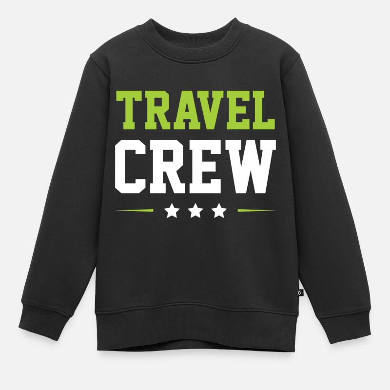 Équipe de voyage - Sweat Premium enfant bio - noir