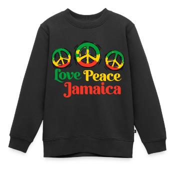Jamaica Jamaika - Kinder Premium Organic Sweatshirt - Schwarz - Vorne - AI Model Kid Female (0cm)