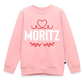 Moritz - Kinder Premium Organic Sweatshirt - Rosa - Vorne - AI Model Kid Female (0cm)