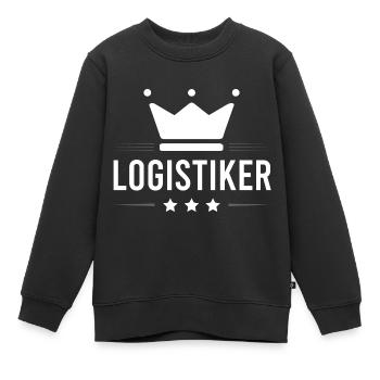 Logistiker Beruf - Kinder Premium Organic Sweatshirt - Schwarz - Vorne - AI Model Kid Female (0cm)