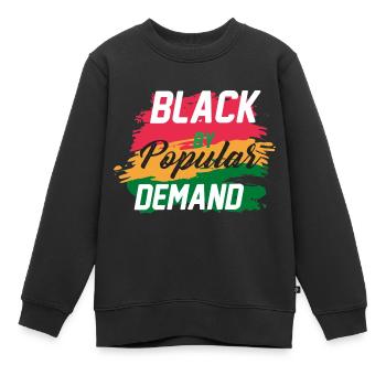 Black History Month Black History - Kinder Premium Organic Sweatshirt - Schwarz - Vorne - AI Model Kid Female (0cm)