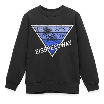 Retro Eisspeedway I Motorradfahrer Biker Motorrad - Kinder Premium Organic Sweatshirt - Schwarz - Vorne - AI Model Kid Female (0cm)