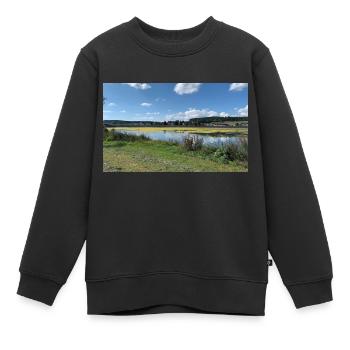 Nature am wasser - Kinder Premium Organic Sweatshirt - Schwarz - Vorne - AI Model Kid Female (0cm)