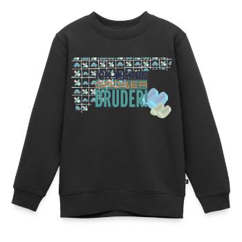 Ich werde großer Bruder - Kinder Premium Organic Sweatshirt - Schwarz - Vorne - AI Model Kid Female (0cm)