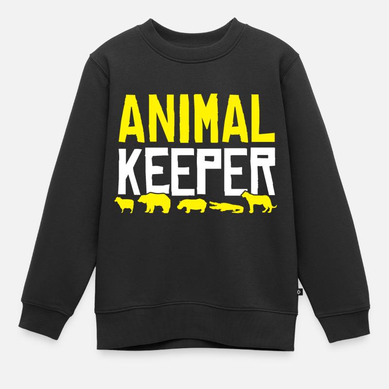 Tierpfleger - Kinder Premium Organic Sweatshirt - Schwarz