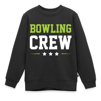 Équipe de bowling - Sweat Premium enfant bio - noir - Devant - AI Model Kid Female (0cm)