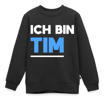 Tim Name Spruch für stolze Tims - Kinder Premium Organic Sweatshirt - Schwarz - Vorne - AI Model Kid Female (0cm)