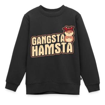 Nagetier Hamster - Kinder Premium Organic Sweatshirt - Schwarz - Vorne - AI Model Kid Female (0cm)