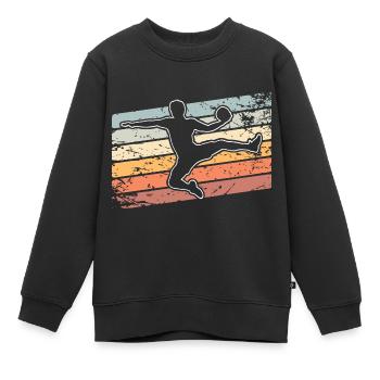 Handball Handballer - Kinder Premium Organic Sweatshirt - Schwarz - Vorne - AI Model Kid Female (0cm)
