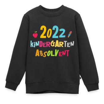 2022 Kindergarten Absolvent Erstklässler Schule - Kinder Premium Organic Sweatshirt - Schwarz - Vorne - AI Model Kid Female (0cm)