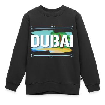 Dubai - Kinder Premium Organic Sweatshirt - Schwarz - Vorne - AI Model Kid Female (0cm)