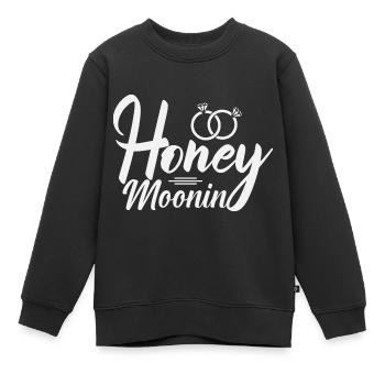 Lune de miel - Sweat Premium enfant bio - noir - Devant - AI Model Kid Female (0cm)
