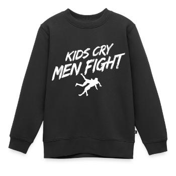 Grappling Martial Arts Wrestling - Kinder Premium Organic Sweatshirt - Schwarz - Vorne - AI Model Kid Female (0cm)