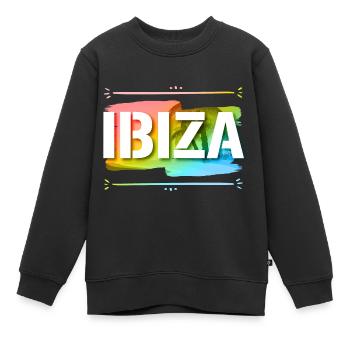 Ibiza - Sweat Premium enfant bio - noir - Devant - AI Model Kid Female (0cm)