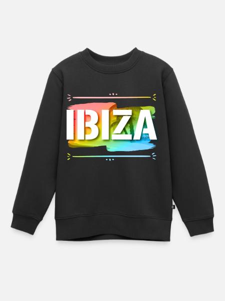 Ibiza - Sweat Premium enfant bio - noir