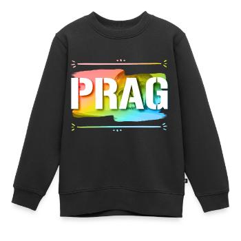 Prag - Kinder Premium Organic Sweatshirt - Schwarz - Vorne - AI Model Kid Female (0cm)