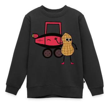 Erdnuss Auto Autofahrer Kinder Führerschein Fahrer - Kinder Premium Organic Sweatshirt - Schwarz - Vorne - AI Model Kid Female (0cm)