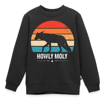 Conception de coyote pour les réacteurs de coyote - Sweat Premium enfant bio - noir - Devant - AI Model Kid Female (0cm)