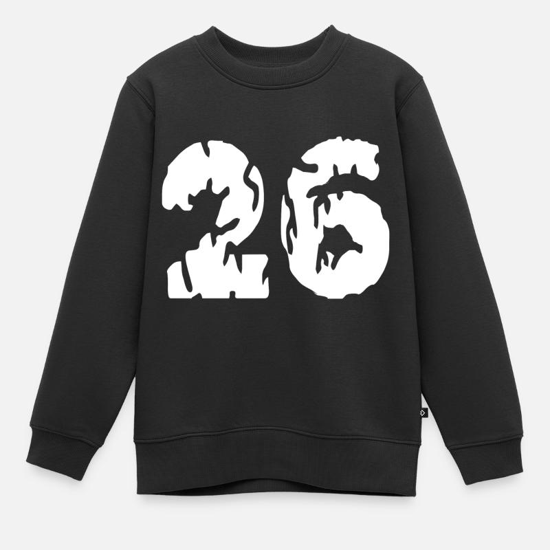 Maillot 26 numéros - Sweat Premium enfant bio - noir