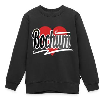 Bochum - Kinder Premium Organic Sweatshirt - Schwarz - Vorne - AI Model Kid Female (0cm)