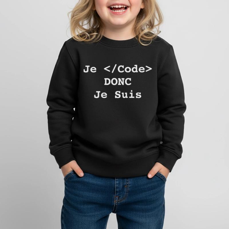 Ich programmiere, also bin ich Informatiker und Programmierer Kinder Premium Organic Sweatshirt