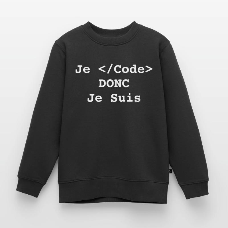Ich programmiere, also bin ich Informatiker und Programmierer Kinder Premium Organic Sweatshirt