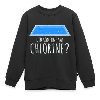 Conceptions de sauveteurs pour les techniciens de piscine - Sweat Premium enfant bio - noir - Devant - AI Model Kid Female (0cm)