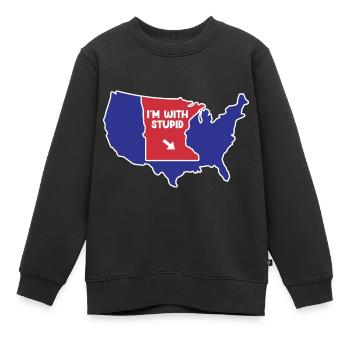 Minnesota Design für patriotische Minnesotaner - Kinder Premium Organic Sweatshirt - Schwarz - Vorne - AI Model Kid Female (0cm)