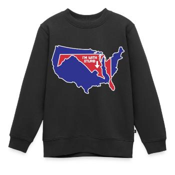 Maryland State Design für patriotische Marylander - Kinder Premium Organic Sweatshirt - Schwarz - Vorne - AI Model Kid Female (0cm)