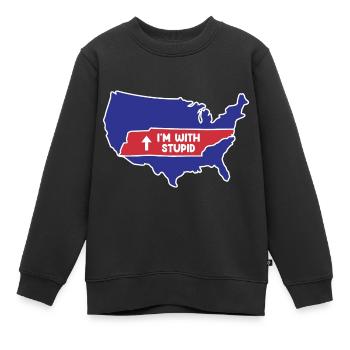 Tennessee Design für patriotische Tennesseaner - Kinder Premium Organic Sweatshirt - Schwarz - Vorne - AI Model Kid Female (0cm)
