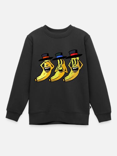 Bananes Sentiments Emotion Banane Fruit Fruit - Sweat Premium enfant bio - noir